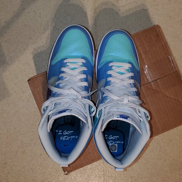 Nike Jordan Sneakers Dunk High Uni Blue "I Got Next" Collectors SE -Size 11 MINT - Picture 8 of 10